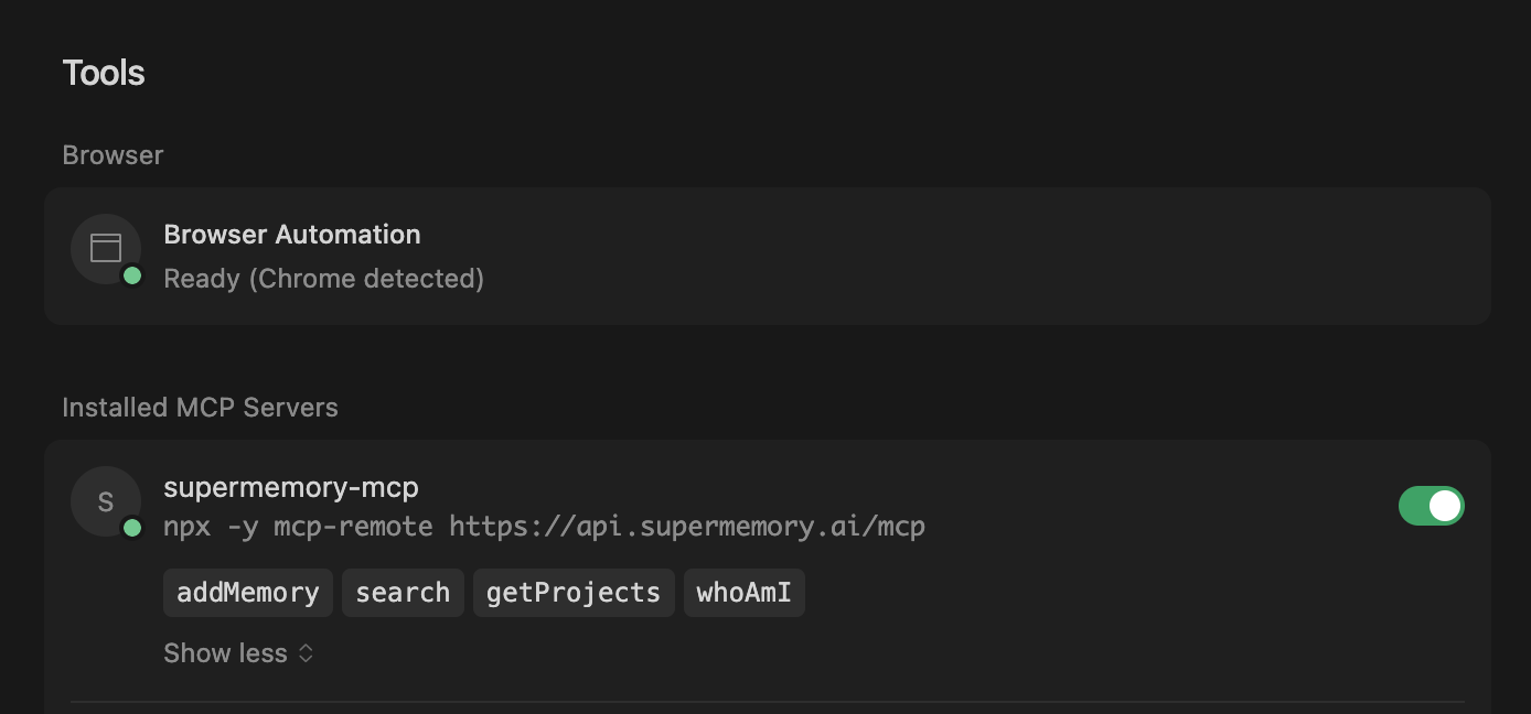 How To Make Your MCP Clients Share Context with Supermemory MCP