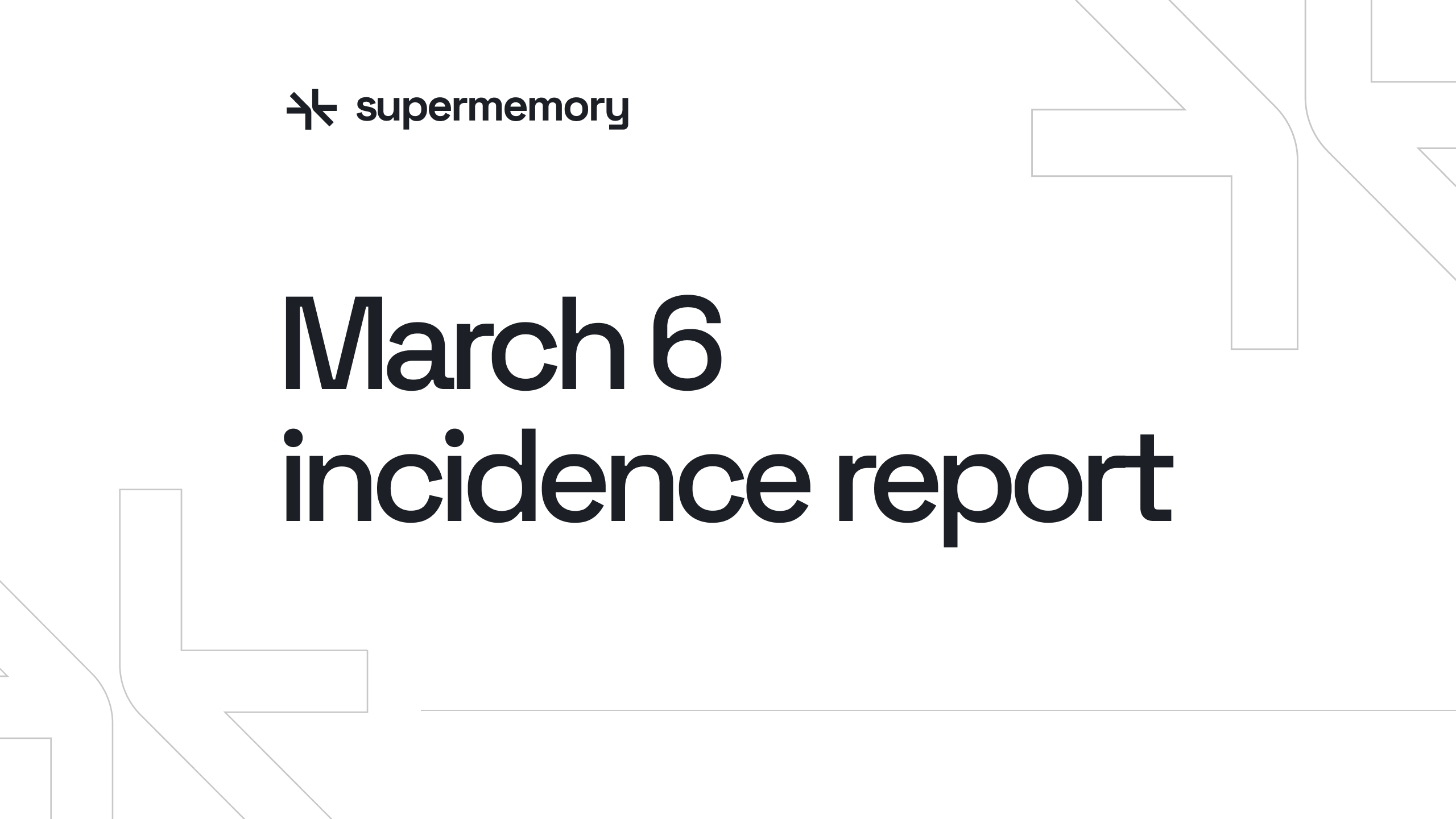 Incident report: March 6, 2026